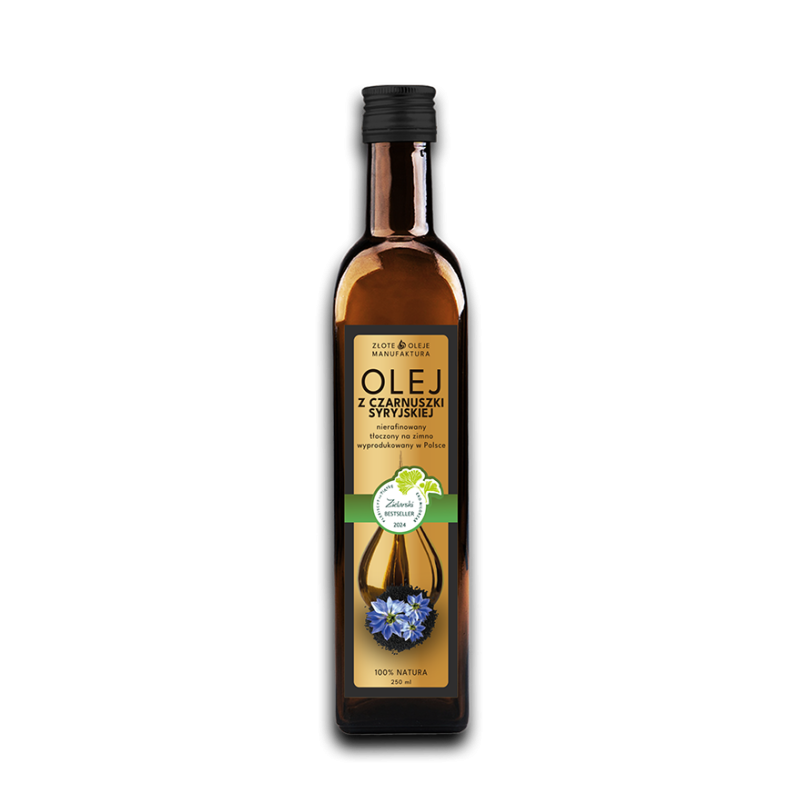 Olej z czarnuszki syryjskiej 250ml Złote Oleje Manufaktura