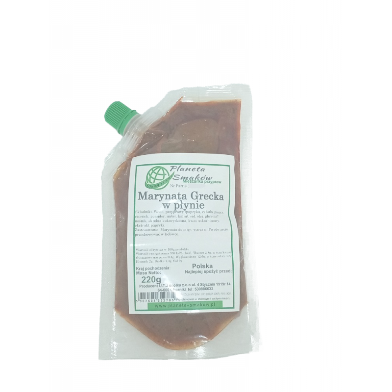 Marynata Grecka w płynie 220 g Planeta Smaków