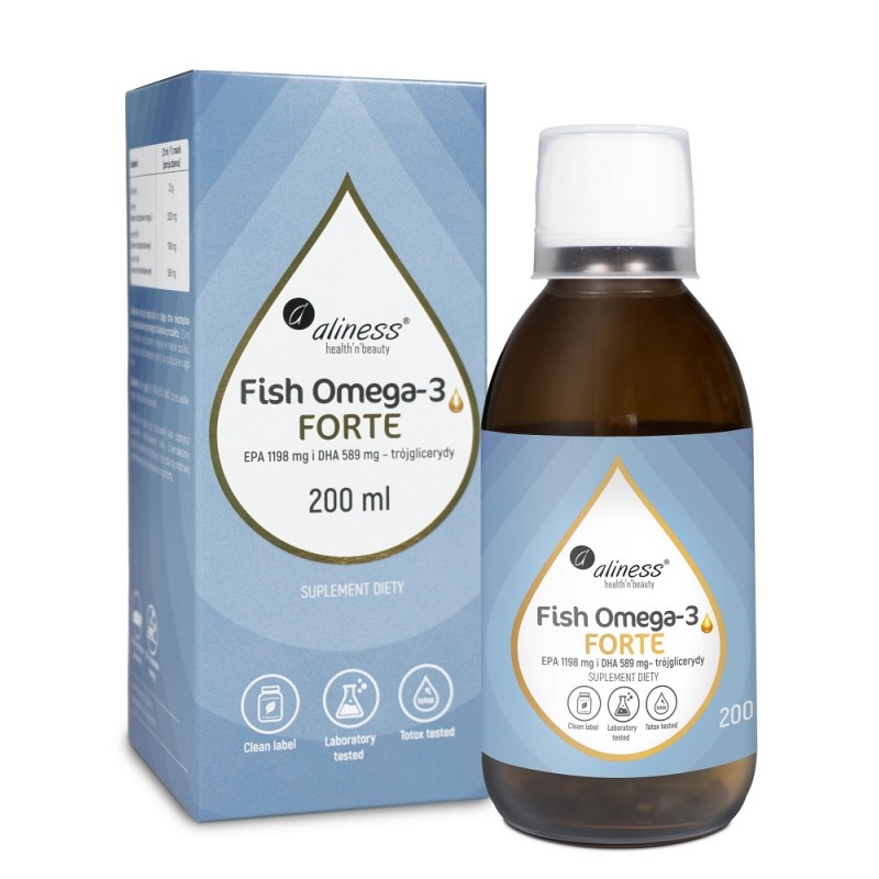 Fish Omega-3 Forte 200ml Aliness EPA DHA trójglicerydy