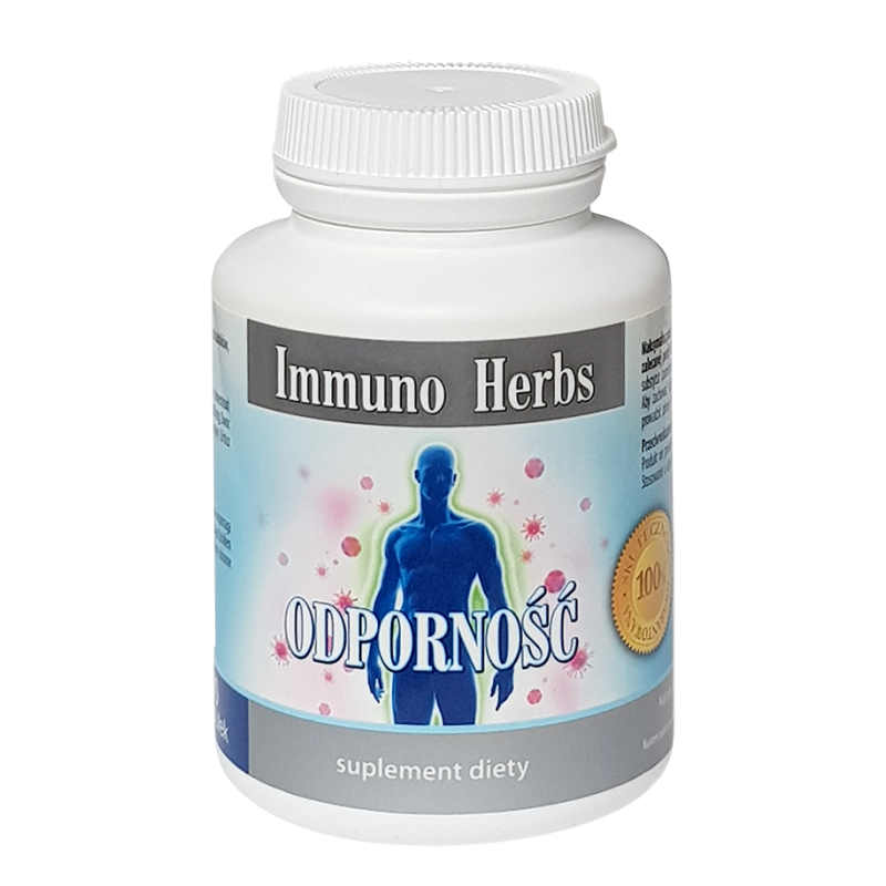 Immuno Herbs - odporność - 90 kaps. Inwent Herbs traganek vilcacora lebiodka róża bez czarny pokrzywa