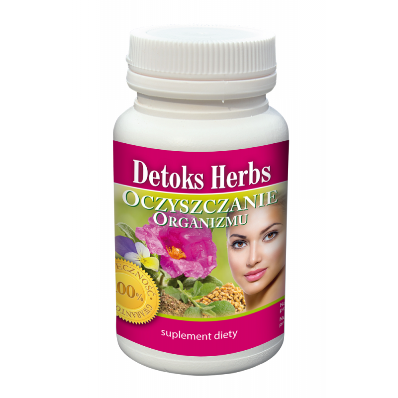 Detoks Herbs - oczyszczanie organizmu - 60 kaps. Inwent Herbs czystek nasiona kozieradki ziele fiołka trójbarwnego