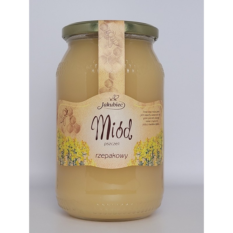 Miód rzepakowy 1200 g Jakubiec miód nektarowy