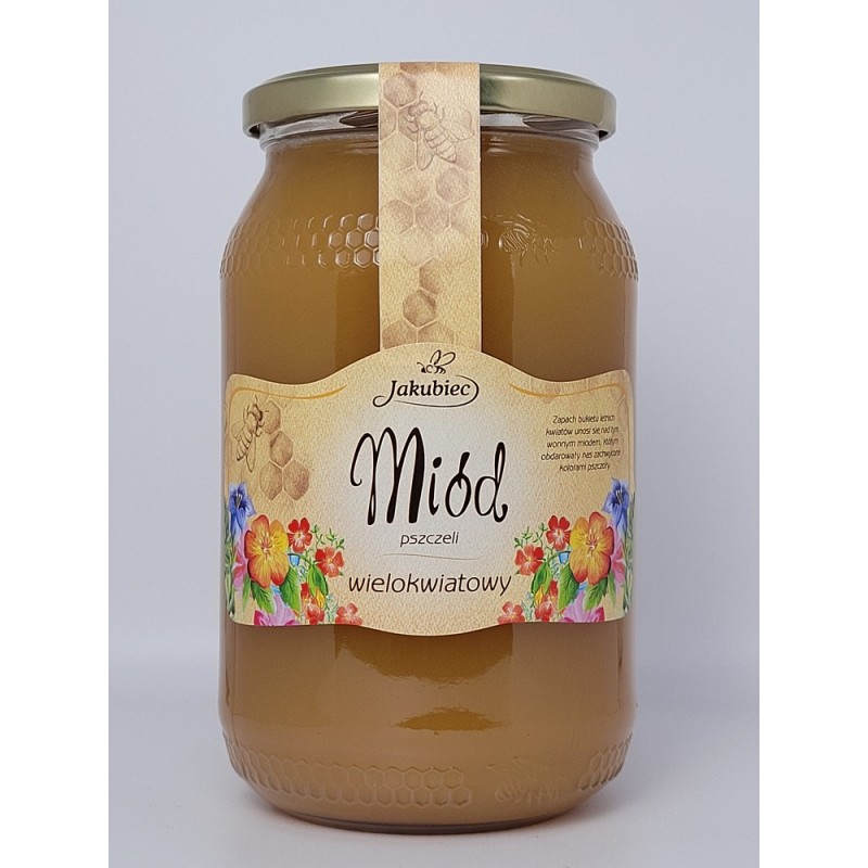 Miód wielokwiatowy 1200 g Jakubiec miód nektarowy