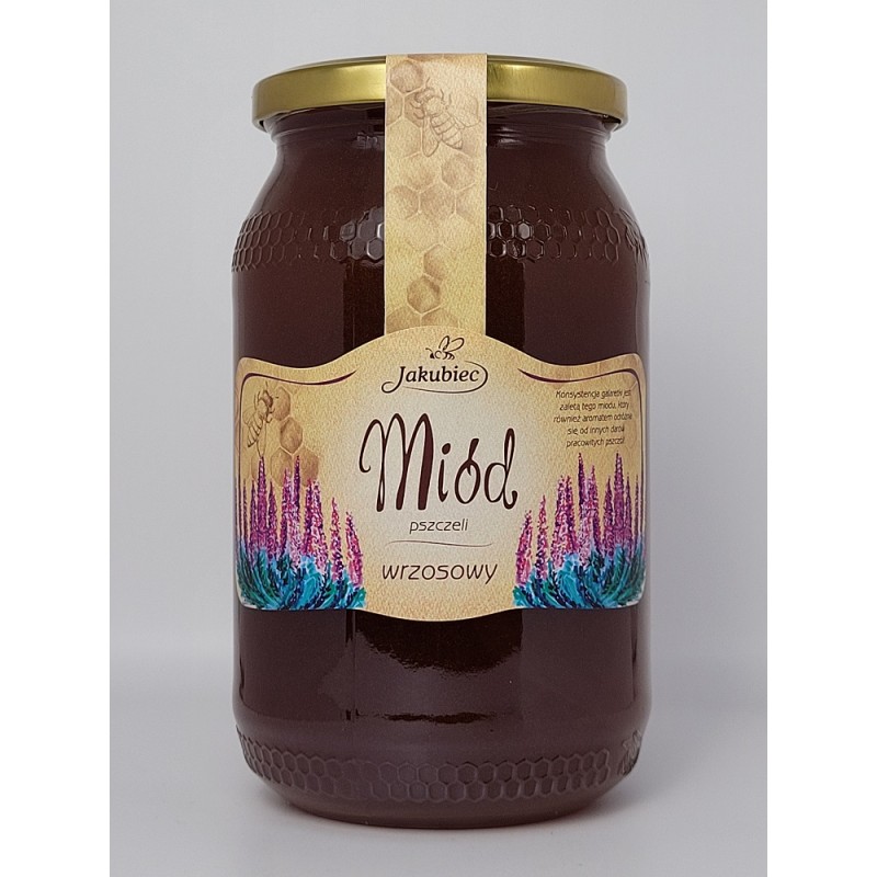 Miód wrzosowy 1200 g Jakubiec miód nektarowy