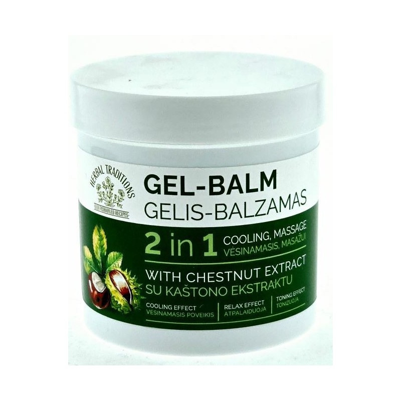 Żel-balsam chłodzący do ciała 2 w 1 z kasztanowcem 250 ml Herbal Traditions