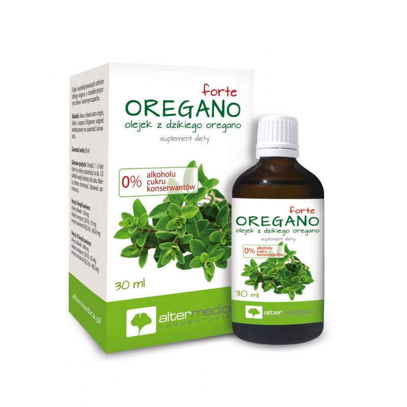 Oregano forte 30ml Alter Medica olej z dzikiego oregano suplement diety