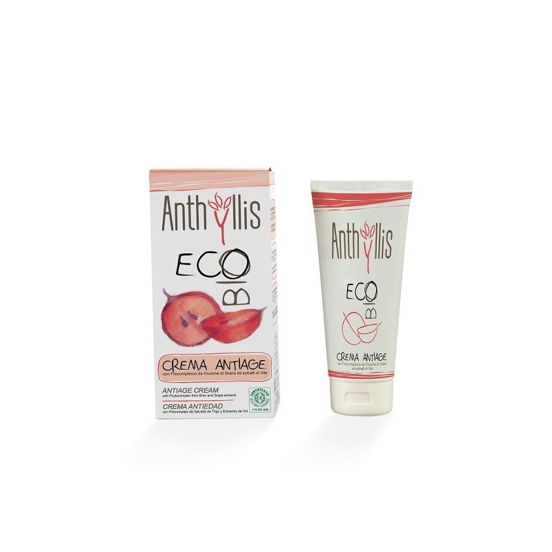PRZECIWZMARSZCZKOWY KREM DO TWARZY Z FITOKOMPLEKSEM Z OTRĄB PSZENICY I WYCIĄGIEM Z WINOGRON ECO BIO, 50 ML, ANTHYLLIS