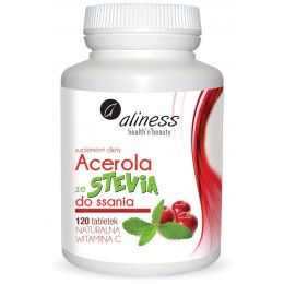 Acerola ze Stevią do ssania 120 tabletek Aliness