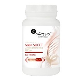Selen Select® L-selenometionina 200µg 100 tabletek Aliness