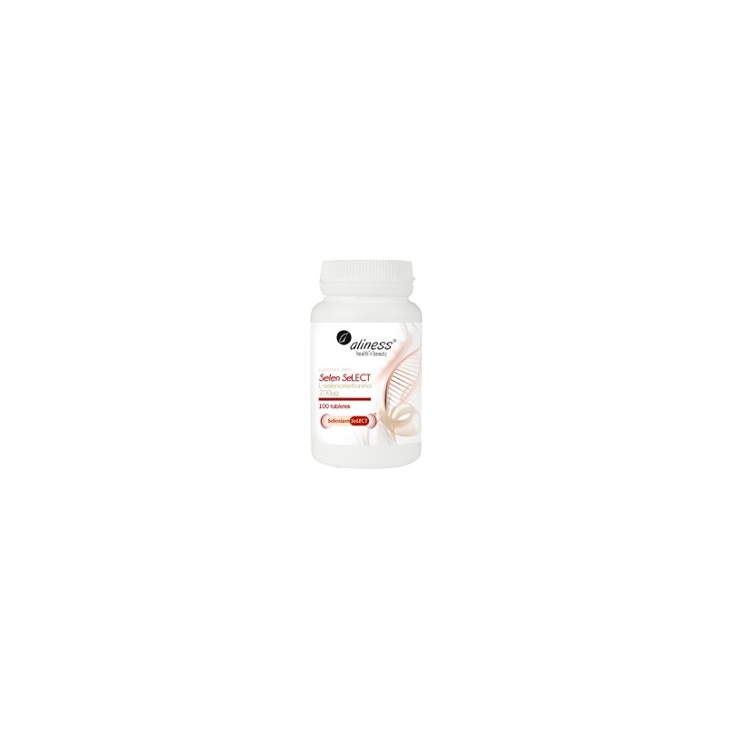 Selen Select® L-selenometionina 200µg 100 tabletek Aliness
