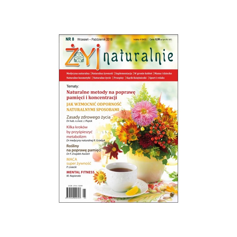 Czasopismo "Żyj Naturalnie" Wrzesień-Październik 2018 numer 8