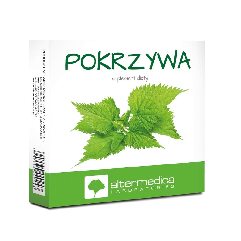Pokrzywa 60 tabletek suplement diety układ odpornościowy ruchowy stawy mięśnie włosy paznokcie