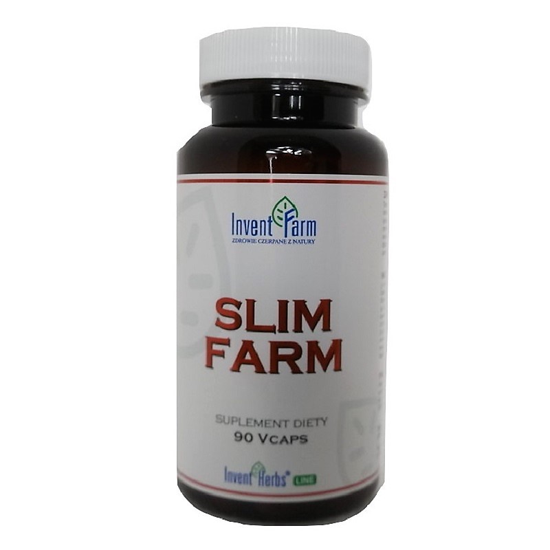 Slim Farm 90 kapsułek Invent Farm Tamaryndowiec Zielona Herbata Gorzka Pomarańcza Pokrzywa Pieprz Cayene Odchudzanie