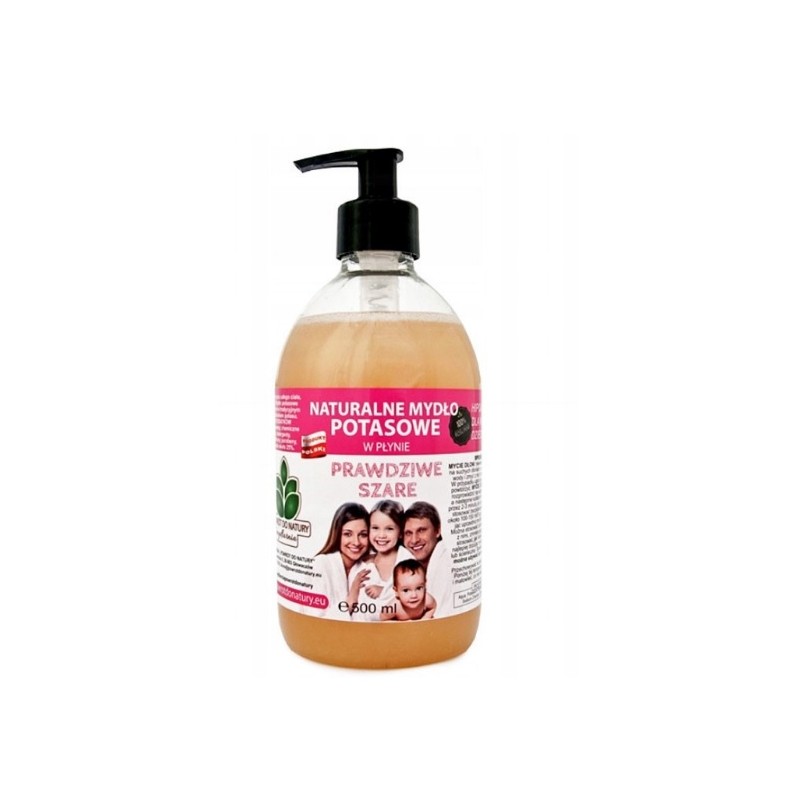 NATURALNE MYDŁO POTASOWE "PRAWDZIWE SZARE" w płynie 500 ml