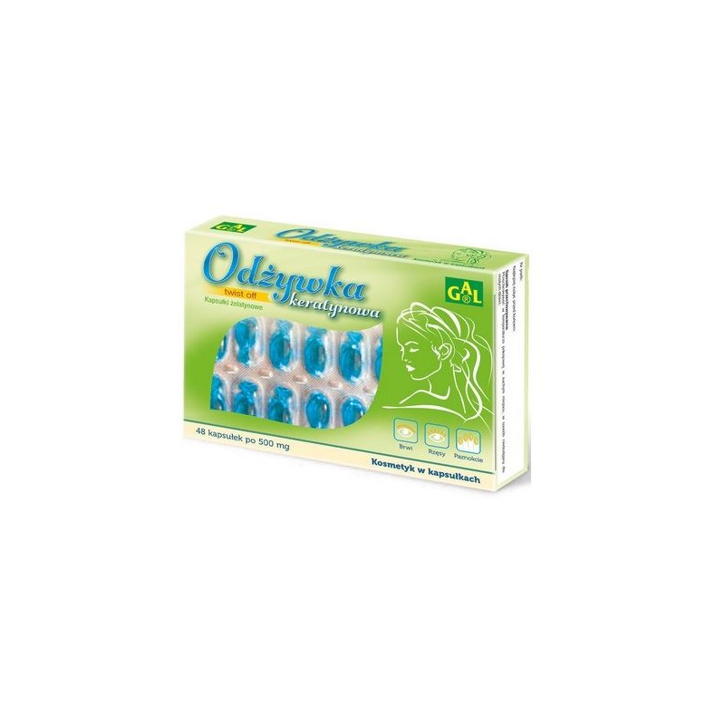 Odżywka keratynowa 520 mg 48 kapsułek